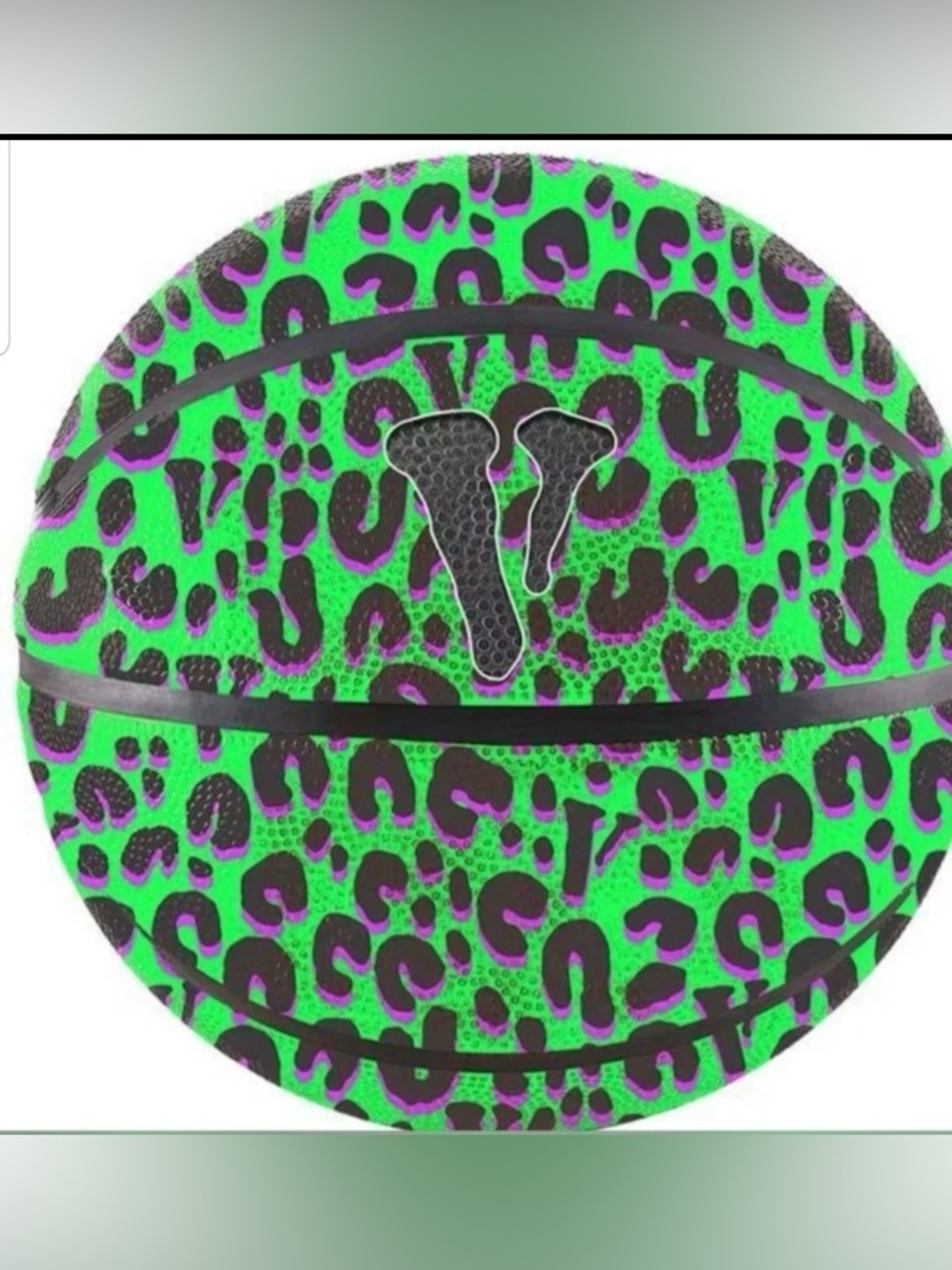 Dennis Rodman × Vlone Basketball Green Cheetah Deadstock Basketball NWOB